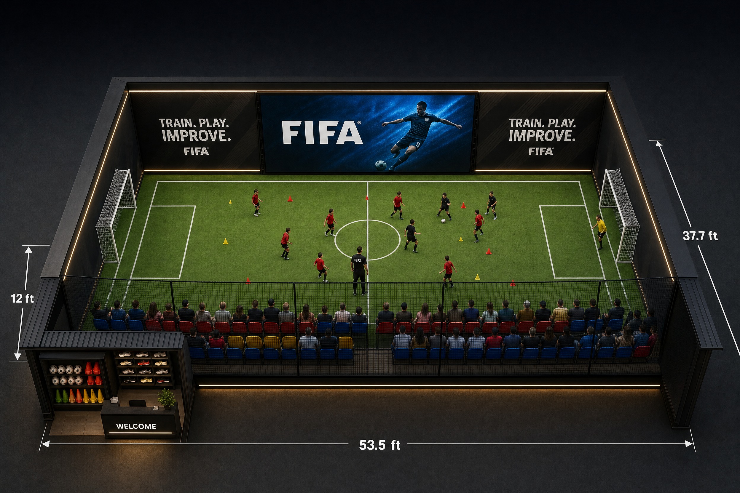 Second post-review attempt: tweaked dressing, still wrong goal placement and floating outside zones.